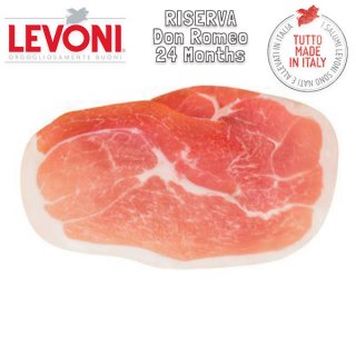 Prosciutto Don Romeo Riserva 24 Months Cured Ham sliced