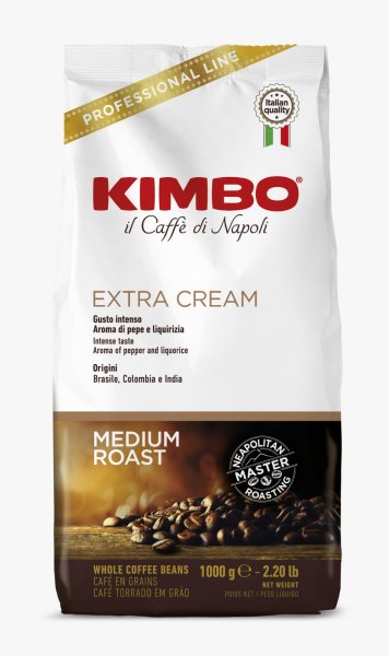 Kimbo Extra Cream Coffee Beans 1kg